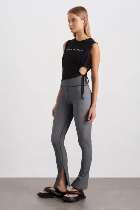 Split Hem Leggings 205 - Hemmed Pants for Women