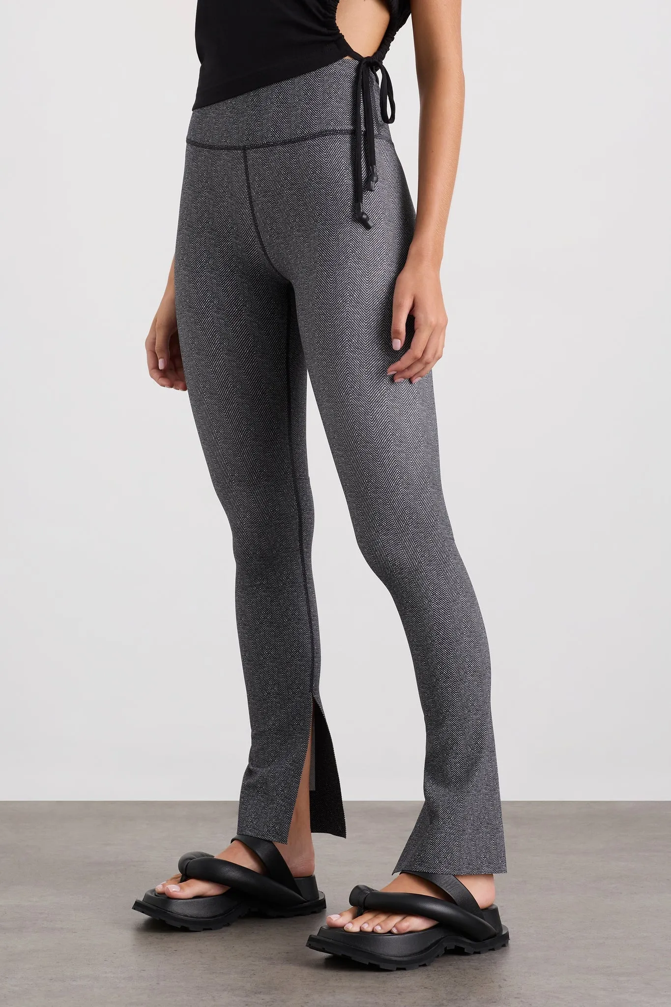 Split Hem Leggings 205 - Hemmed Pants for Women