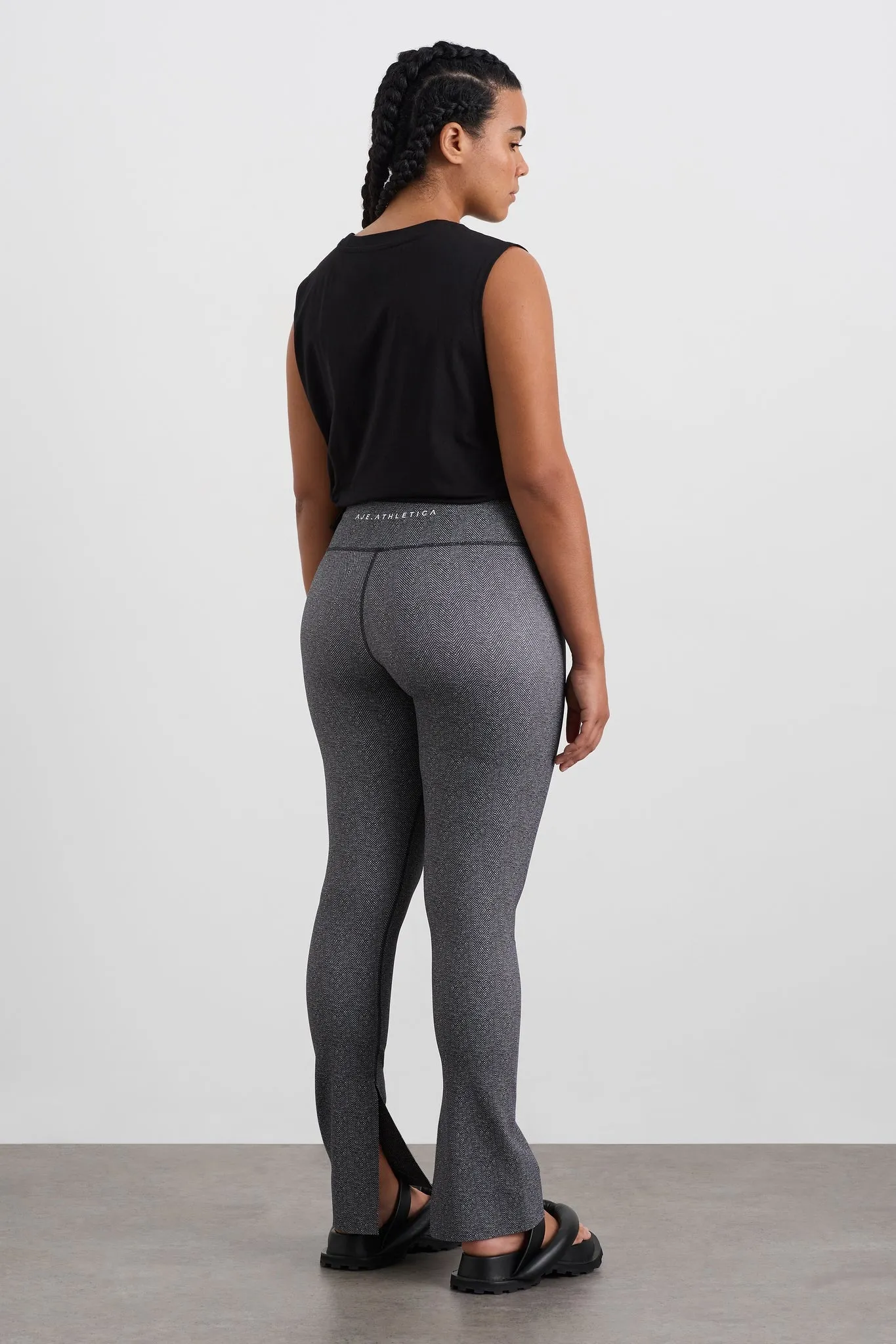 Split Hem Leggings 205 - Hemmed Pants for Women