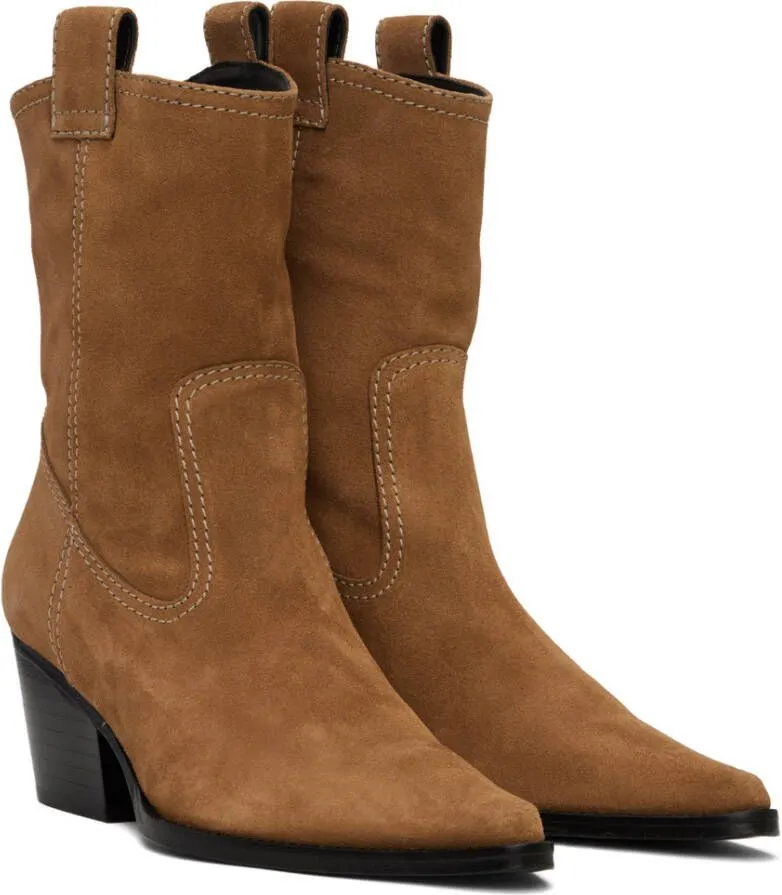 Staud Tan June Boots