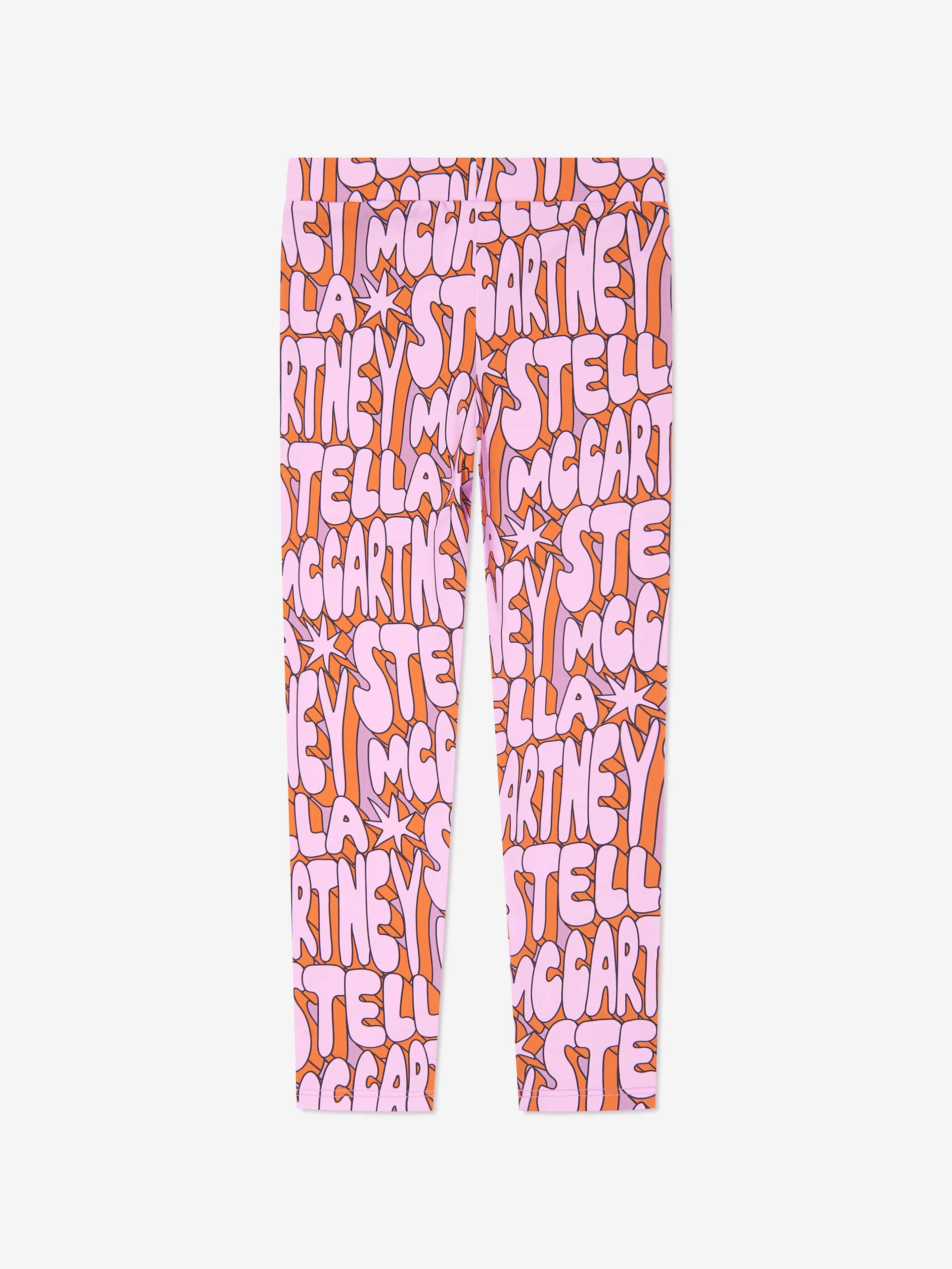 Stella McCartney Kids Pink Logo Leggings