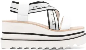 Stella McCartney White Sneak-Elyse 80mm Platform Sandals