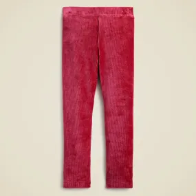 Stretch corduroy leggings for girls