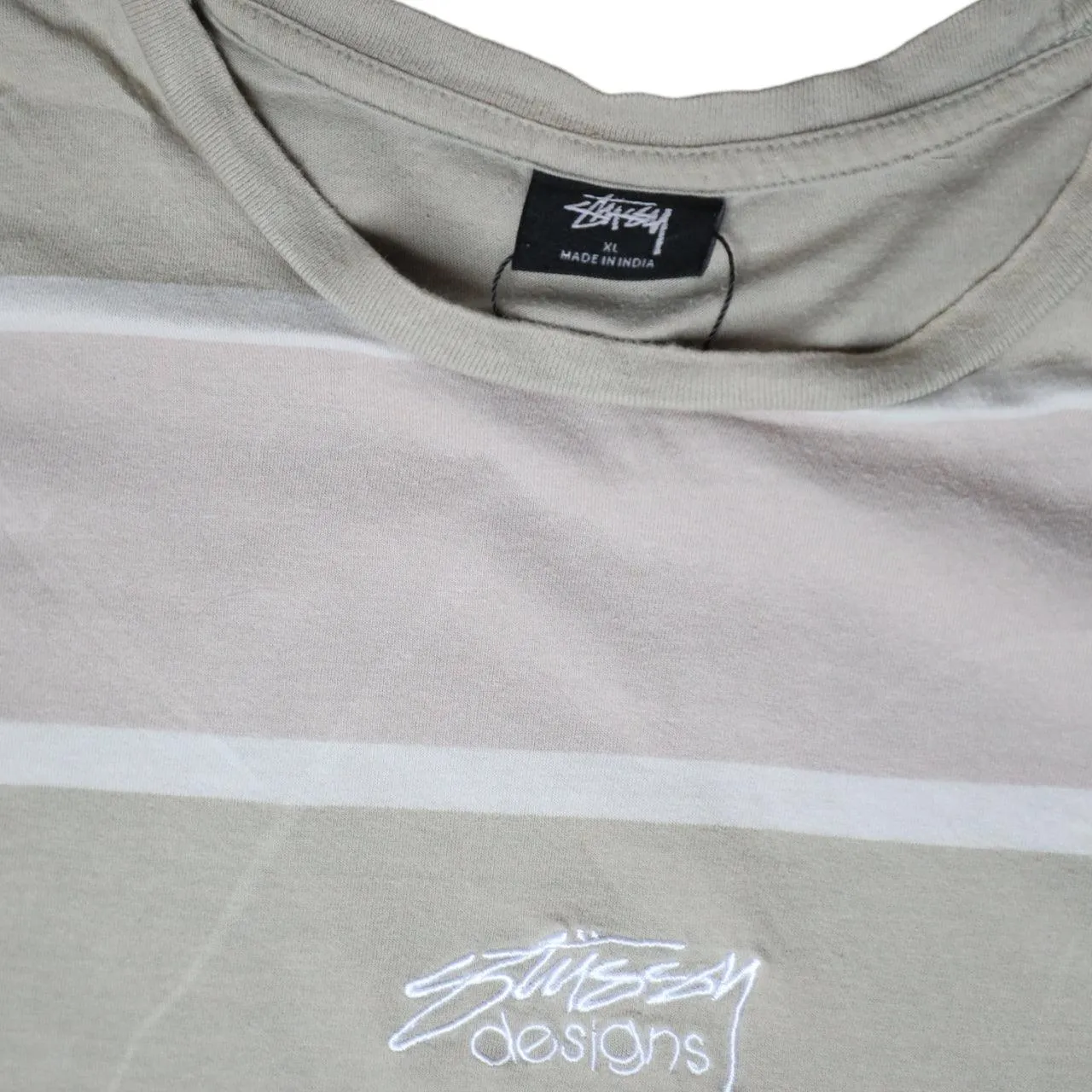 Stussy Men's Short Sleeve Striped T-Shirt