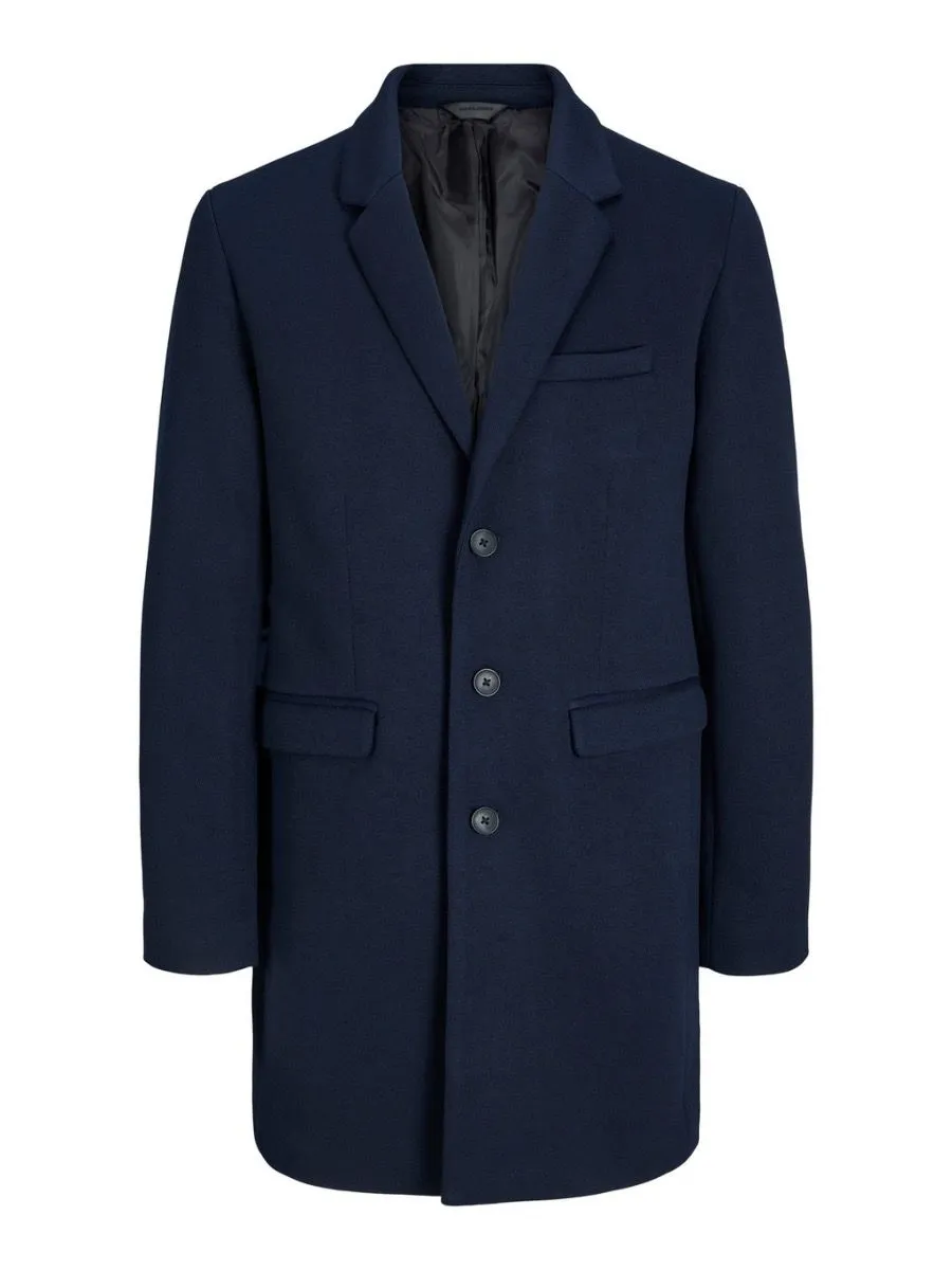 Stylish Navy Blazer Long Coat Jacket by Jack & Jones