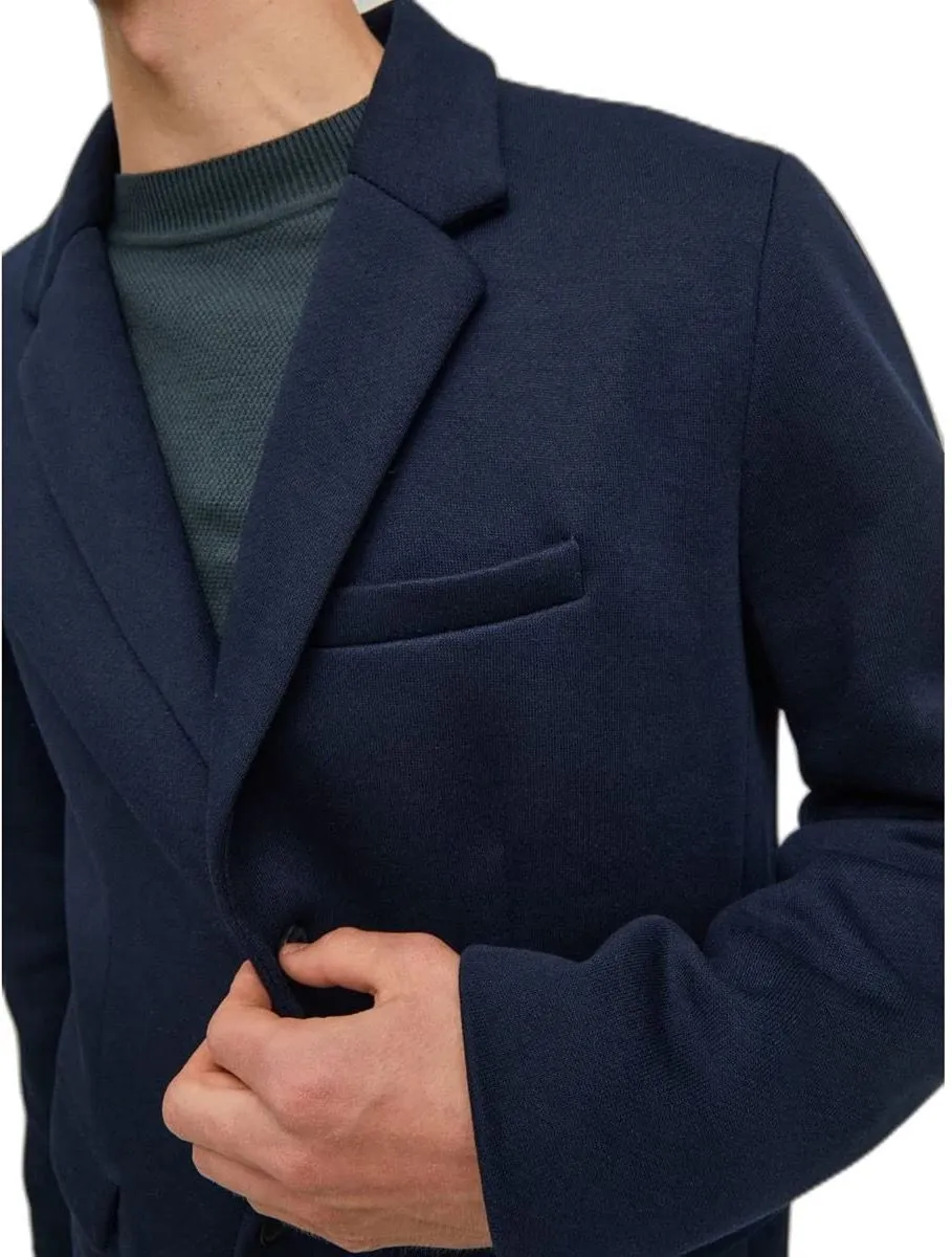 Stylish Navy Blazer Long Coat Jacket by Jack & Jones