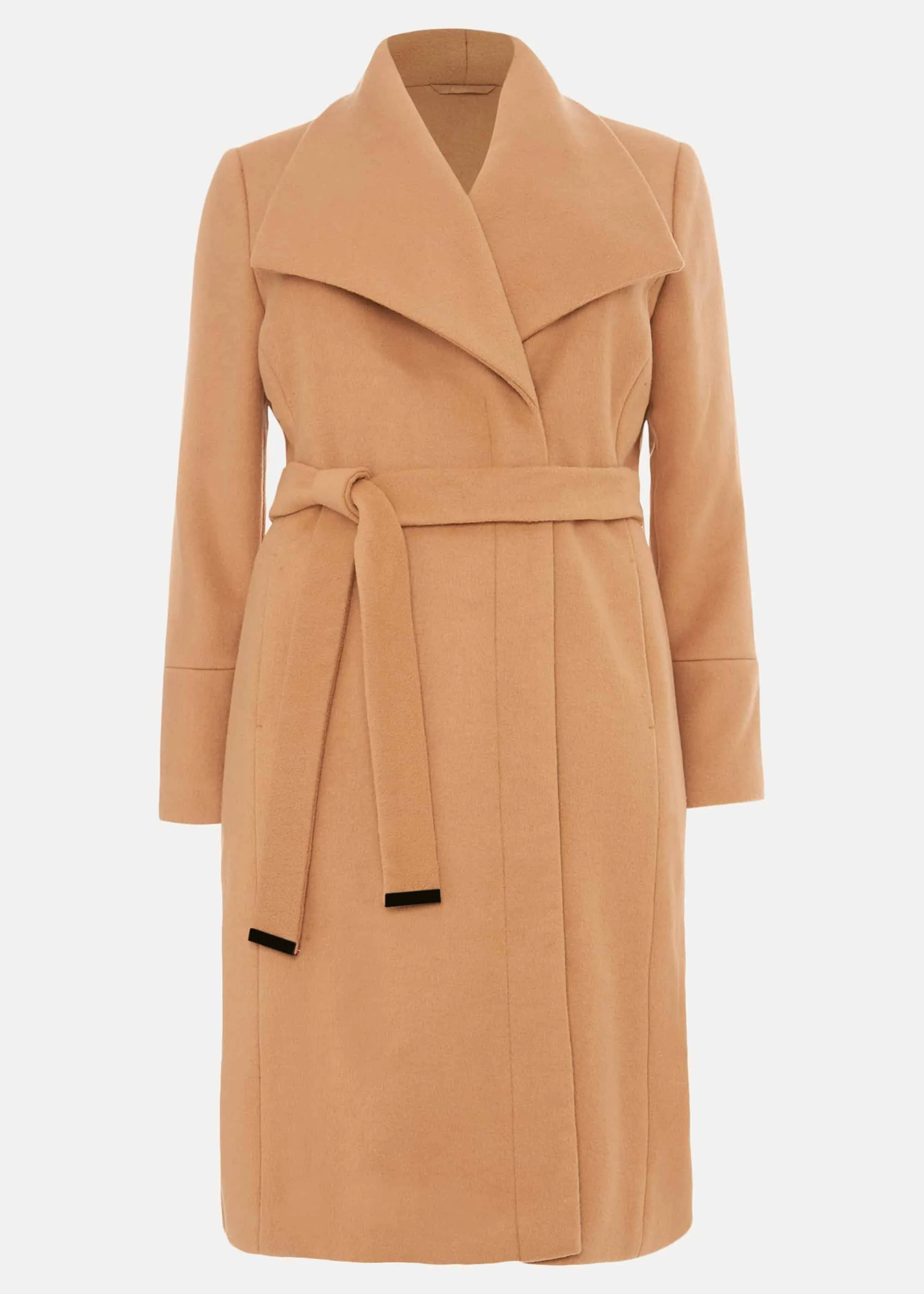 Stylish Wool Coat with Belt