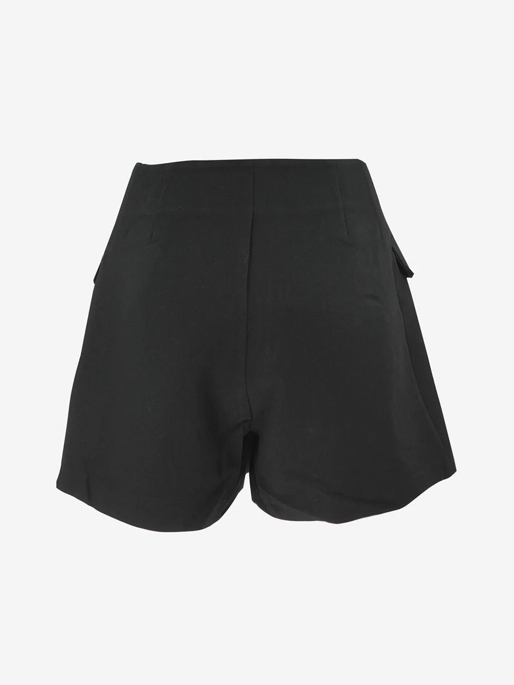 Suncoo High-Waisted Shorts with Front Buttons - Billy Model