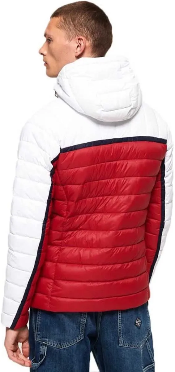 White Superdry Dolman Downhill Racer Jacket