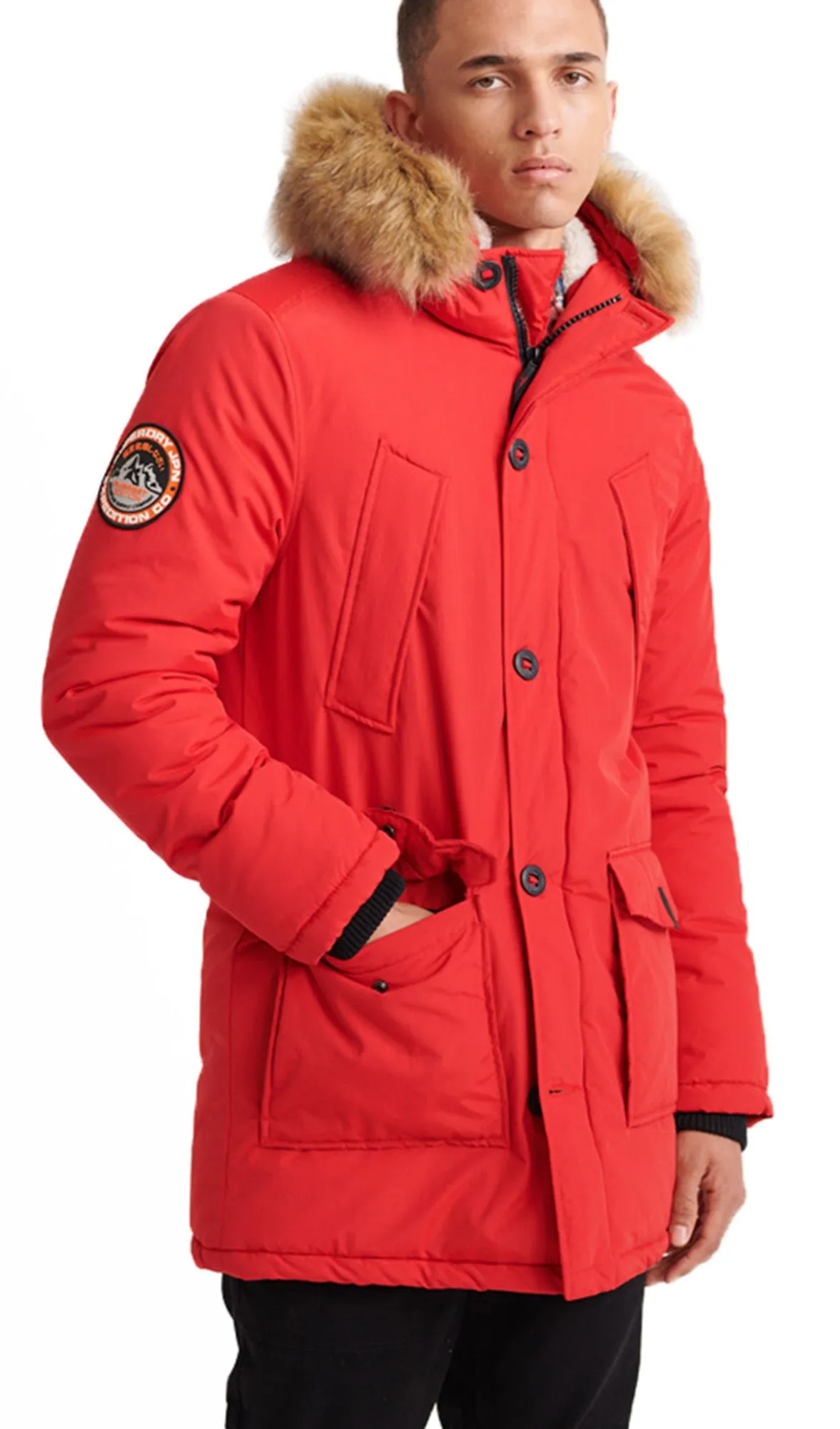 Deep Berry Superdry Everest Parka Jacket