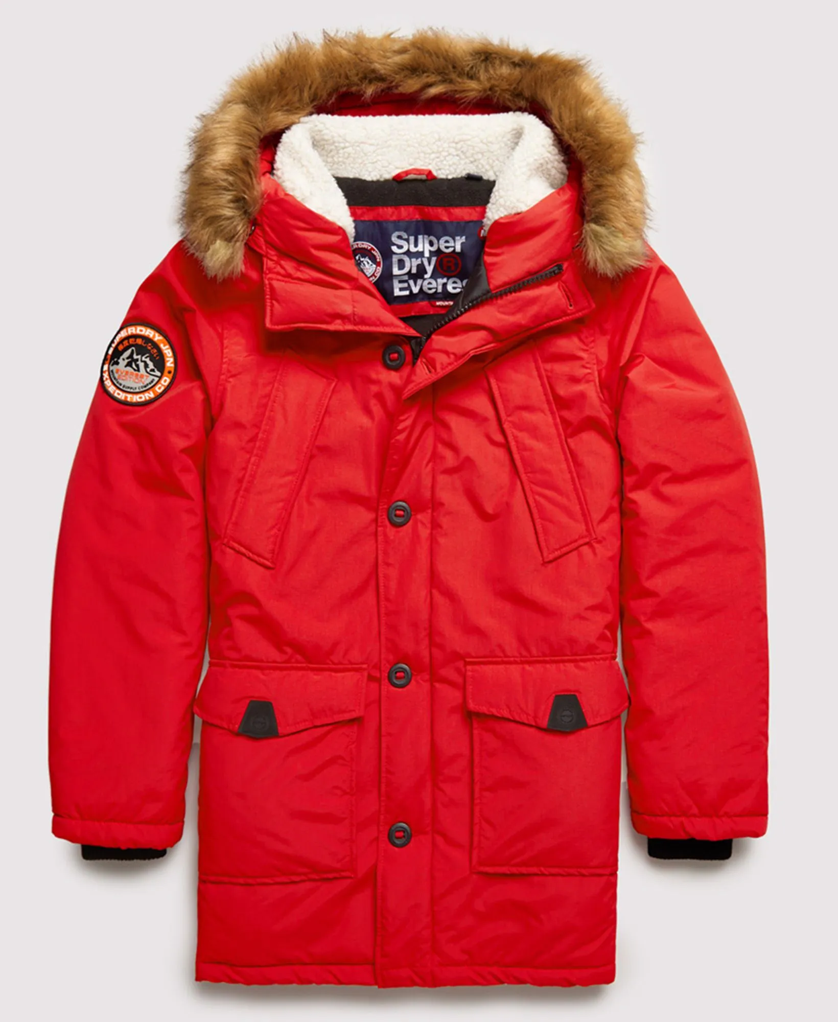 Deep Berry Superdry Everest Parka Jacket