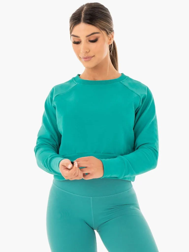 Teal Motion Sweater