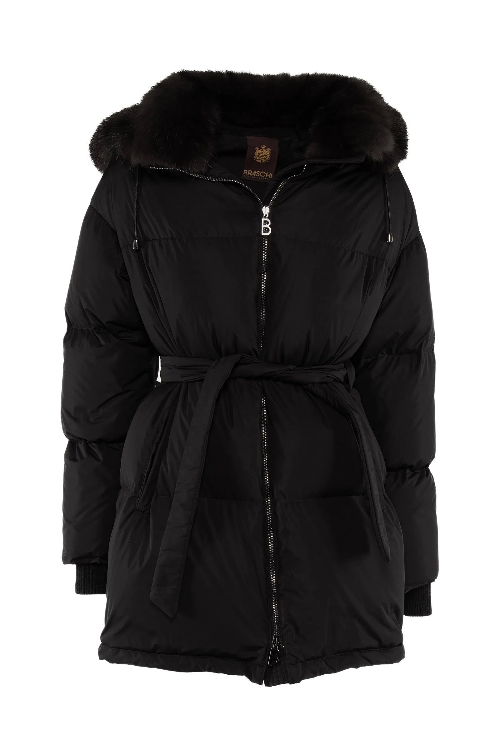 Tech sable jacket in dark barguzinsky fur.