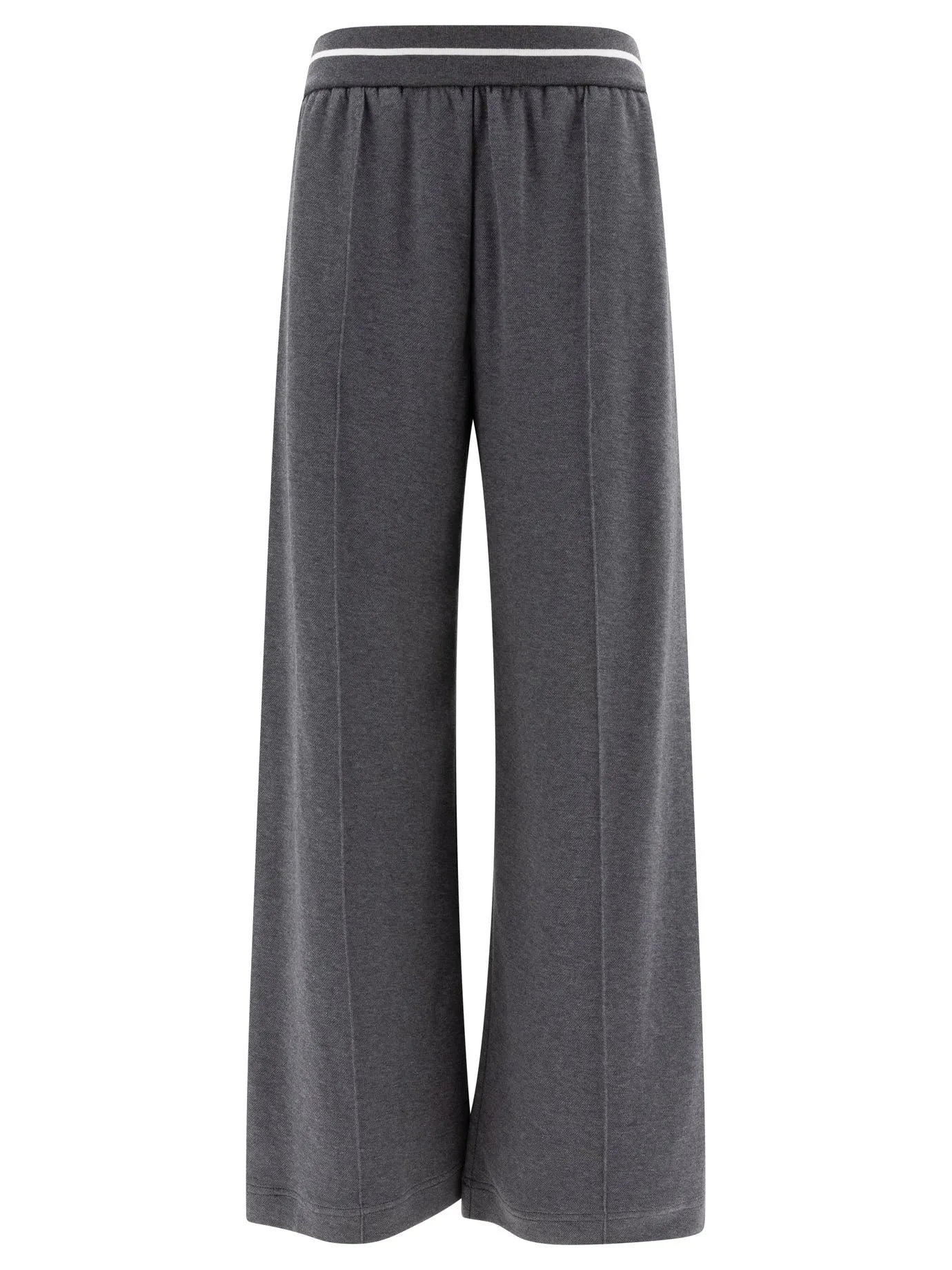 Techno Cotton Trousers in Grey