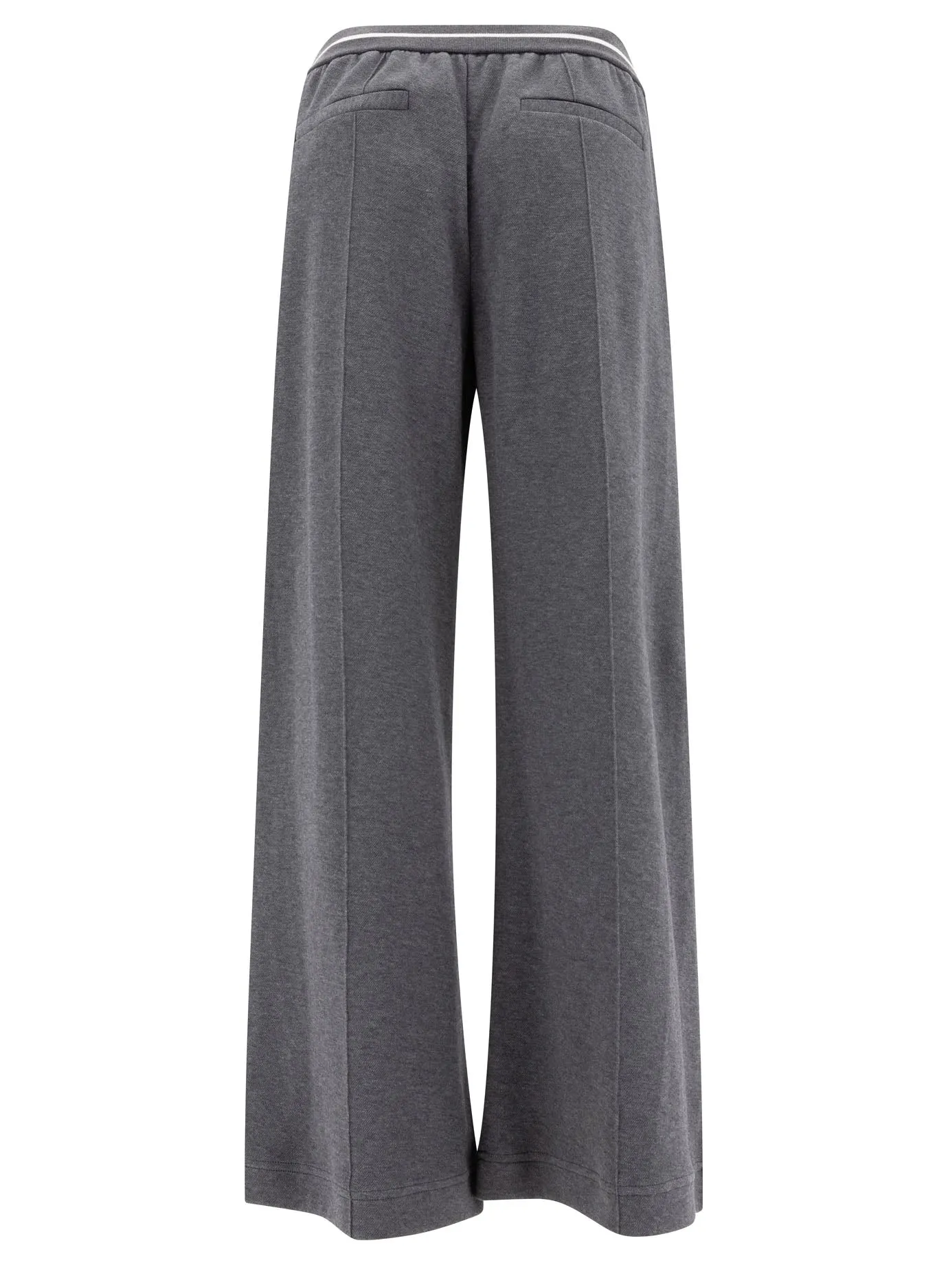 Techno Cotton Trousers in Grey