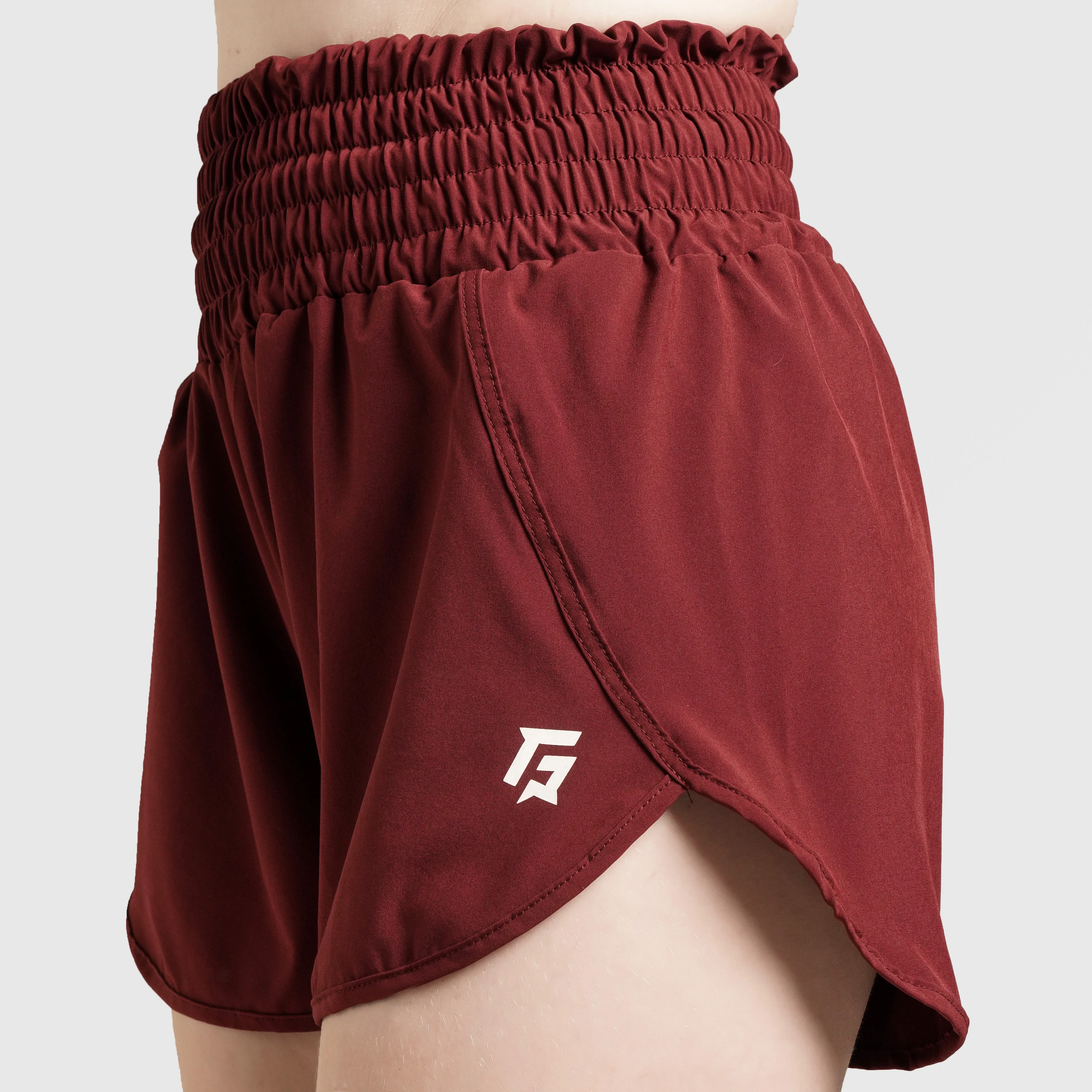 Tide Shorts in Maroon