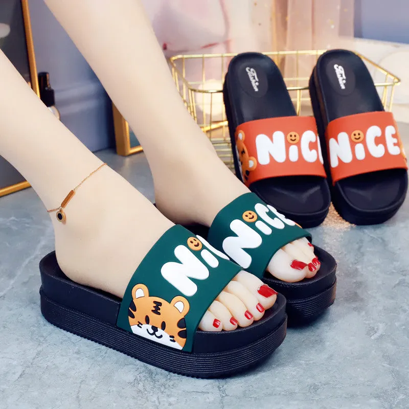 Tiger Print Sandals - ON879