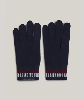 Tommy Hilfiger Mens Wool Blend Stripe Glove