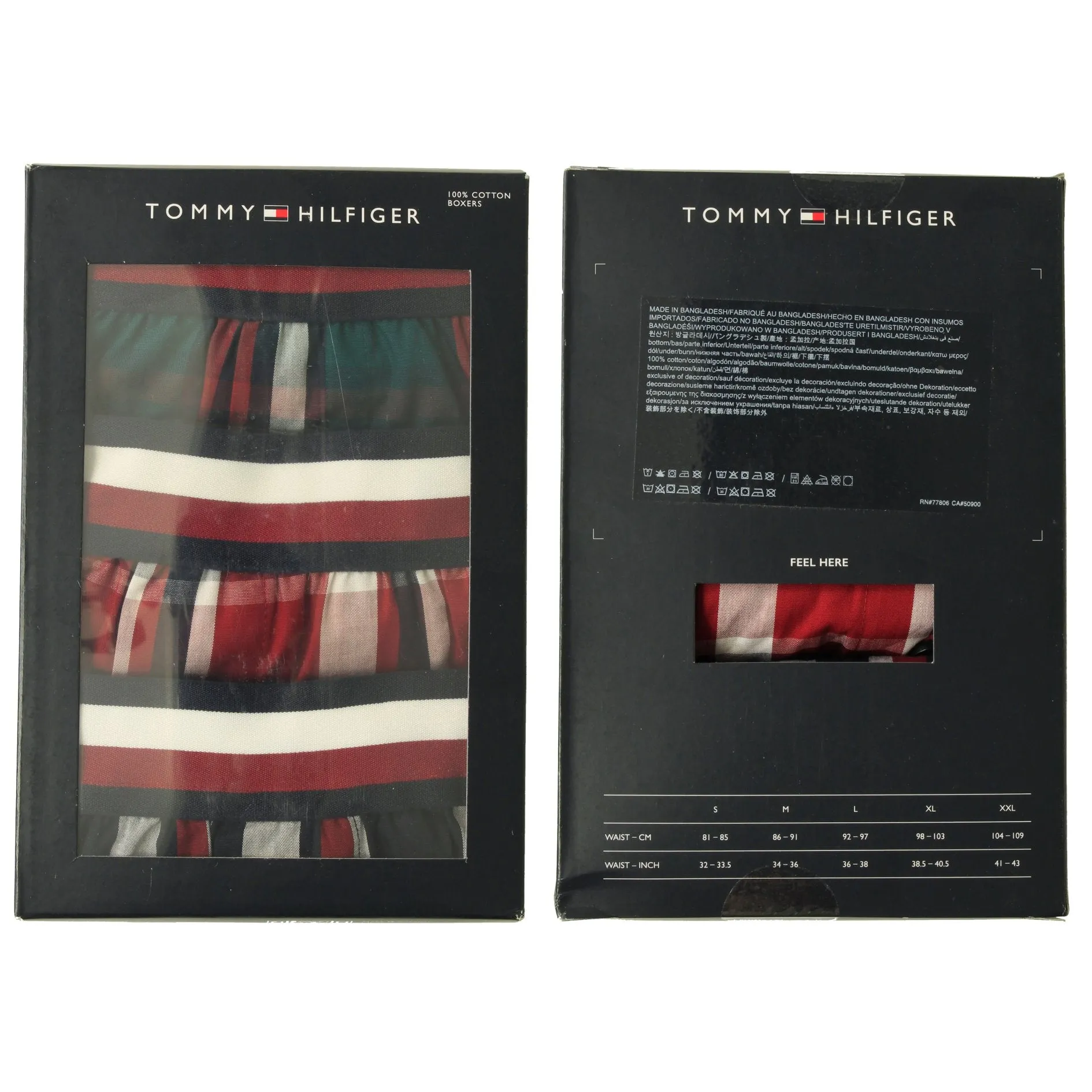 Tommy Hilfiger Mens Woven Check Boxer Shorts (3-Pack)