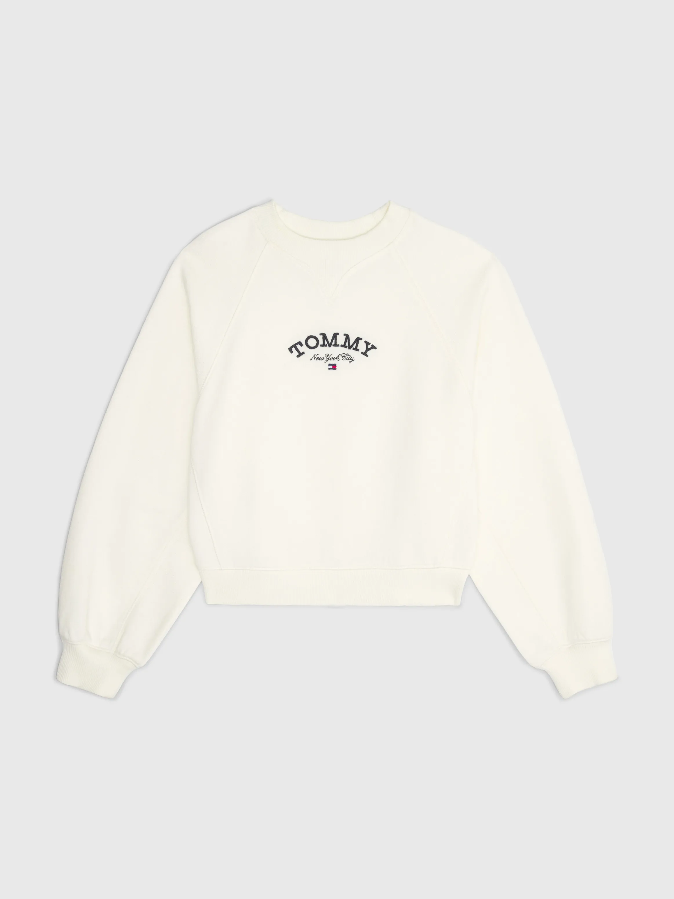 Tommy Kids Girls 8-16 Logo Crew Neck Oversized Sweatshirt - Sweatshirts and Hoodies