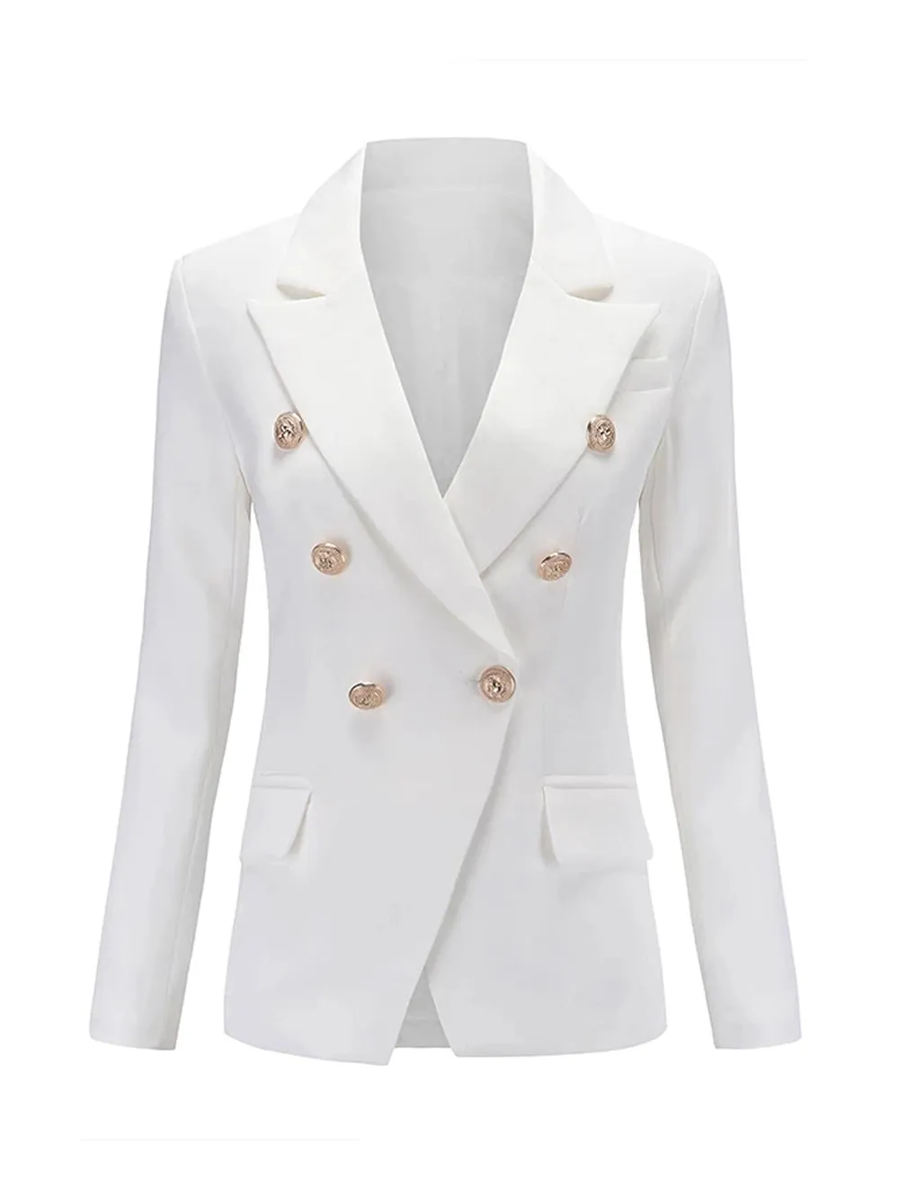 White Double Breasted Jacket