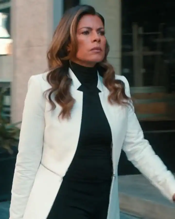 White Lisa Vidal Coat from Righteous Thieves