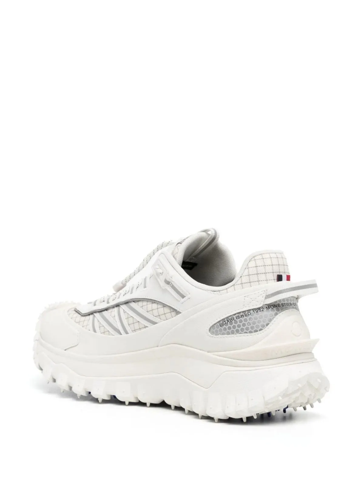 White Moncler Trail Grip Sneaker