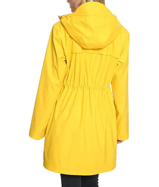 Yellow Zipper Rain Coat for Women | TLC