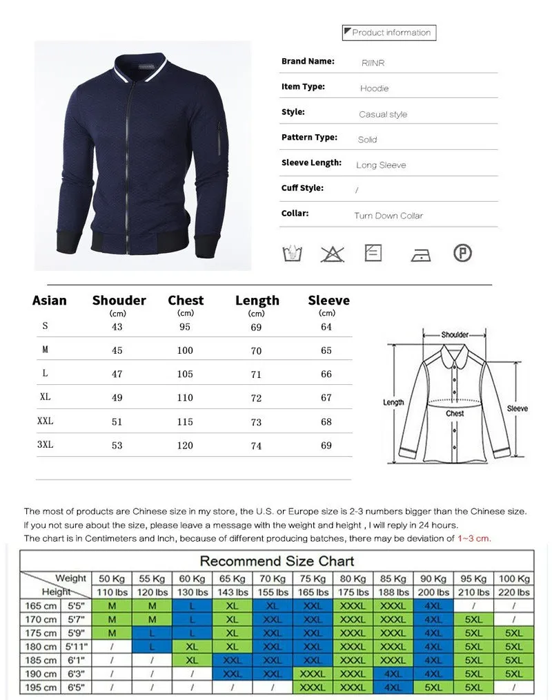 Xituodai Men's Plaid Cardigan Jacket Stand Collar Zip Sweatshirt Slim Fit Long Sleeve Coat Street Fashion