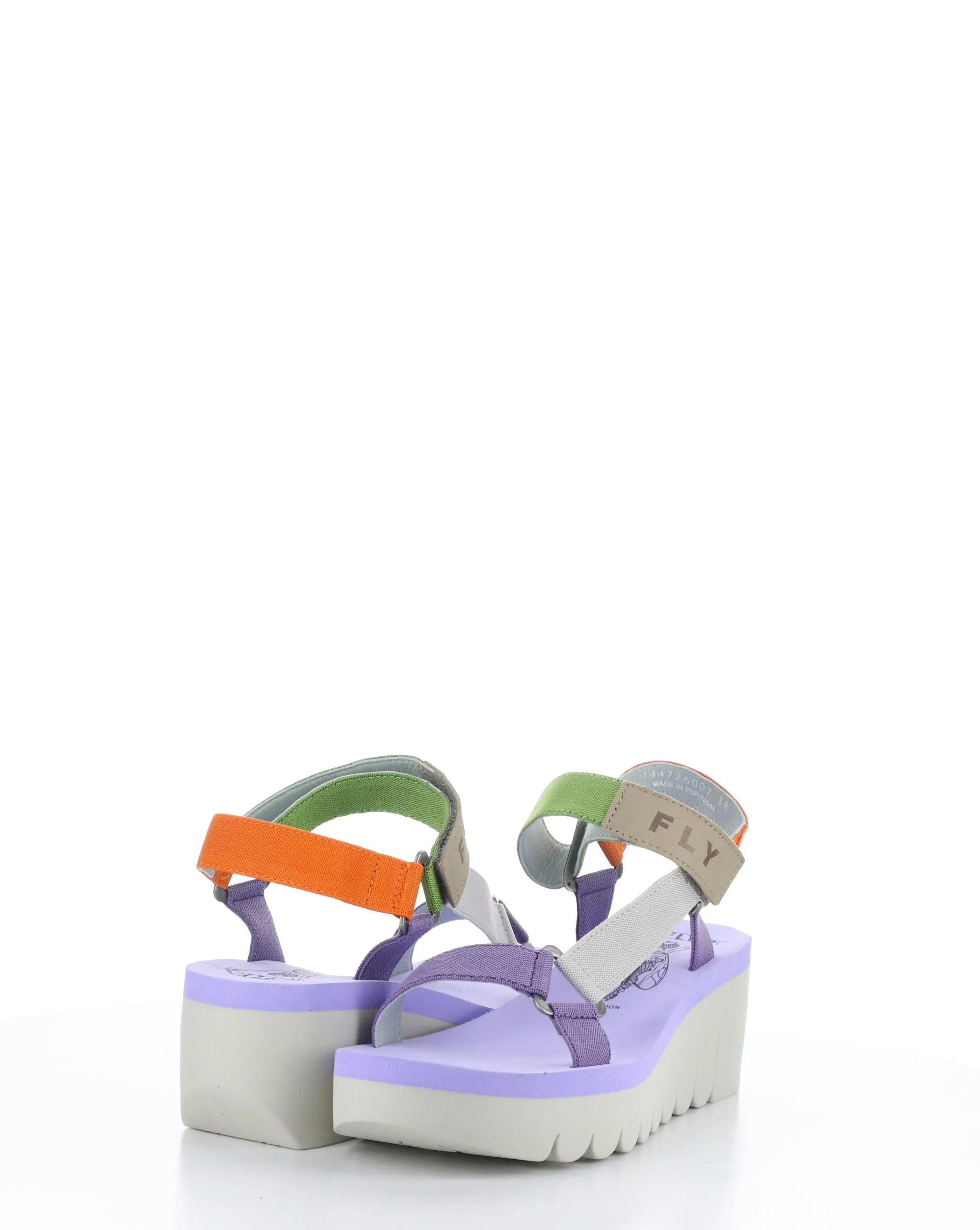 YEFA726FLY 007 MULTI/VIOLA Velcro Sandals