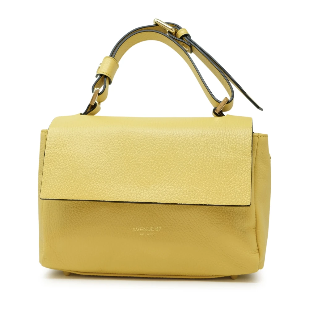 Yellow Leather Crossbody Bag ELETTRA